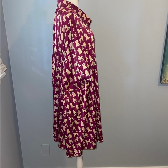 Entro Poodle Print Babydoll Dress – Size 1X - Picture 3 of 10